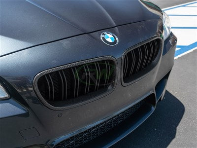 RW Carbon BMW F10 Carbon Fiber Double Slat Grilles