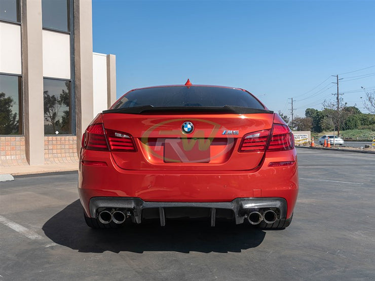 RW Carbon BMW F10 M4 Style Carbon Fiber Trunk Spoiler