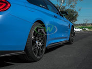 RW Carbon BMW F82/F83 M4 GTX Carbon Fiber Side Skirt Extensions