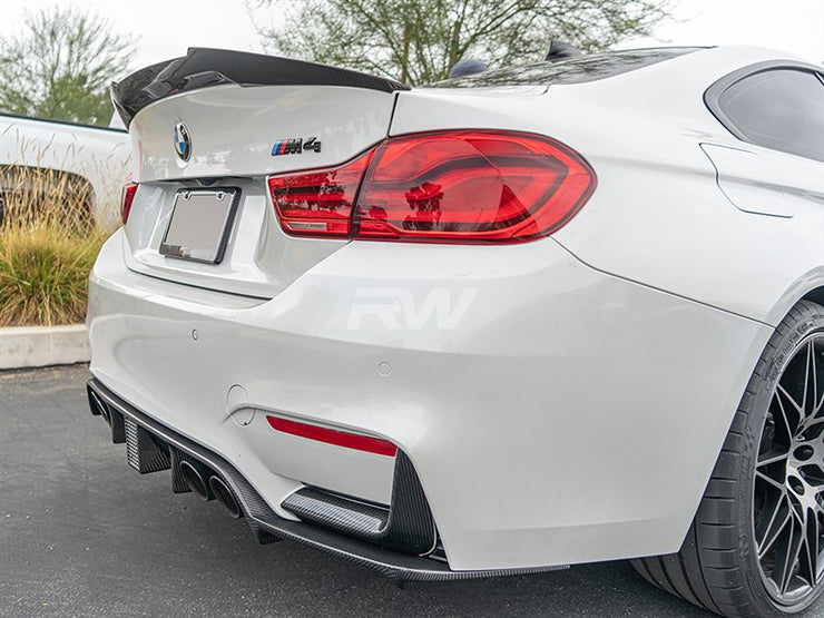 RW Carbon BMW F82 M4 Style Carbon Fiber Trunk Spoiler