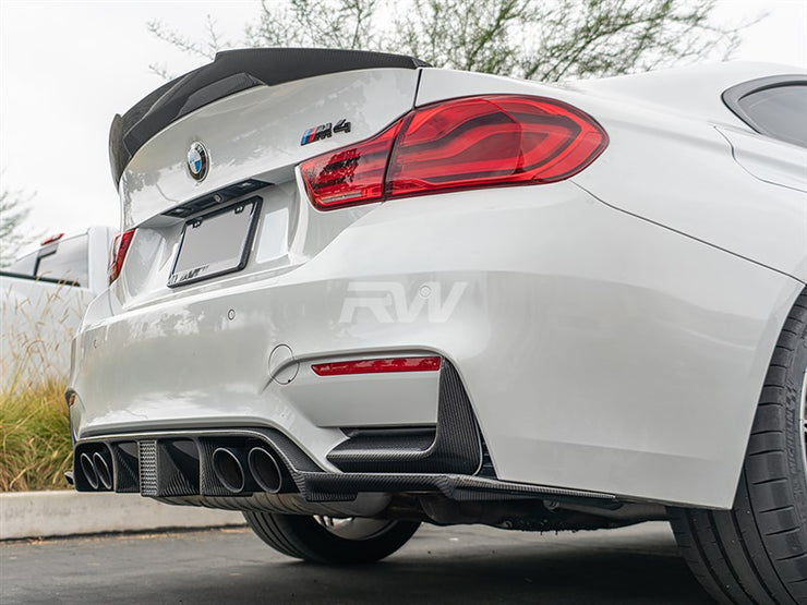 RW Carbon BMW F82 M4 Style Carbon Fiber Trunk Spoiler