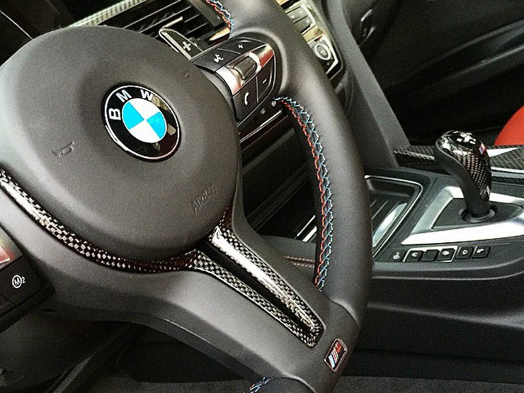 RW Carbon BMW M F8X F1X Inner Carbon Fiber Steering Wheel Trim
