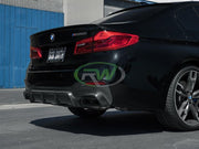 RW Carbon BMW G30 EC Style Carbon Fiber Rear Diffuser