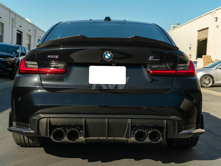 RW Carbon BMW G8X Carbon Fiber Diffuser Trim