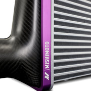 Mishimoto Universal Carbon Fiber Intercooler - Matte Tanks - 525mm Gold Core - S-Flow - GR V-Band