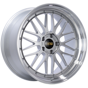 BBS LM 20x10 5x120 ET33 Diamond Silver Center Diamond Cut Lip Wheel -82mm PFS/Clip Required