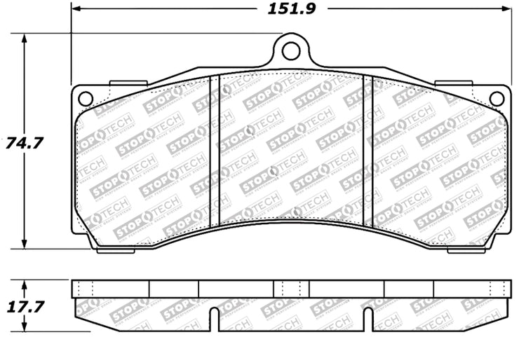 StopTech Performance ST-60 Front or Rear Caliper Brake Pads