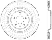 StopTech 12 Audi S4 Rear Left Drilled Rotor