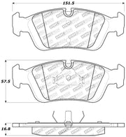 StopTech 96-02 BMW Z3 / 03-08 Z4 / 97-00 323 / 10/90-99 325/328 (E30/E36) Front Brake Pads