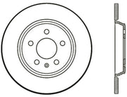 StopTech Power Slot 09-10 Audi A4/A4 Quattro / 08-10 A5 / 10 S4 Rear Left Drilled & Slotted Rotor