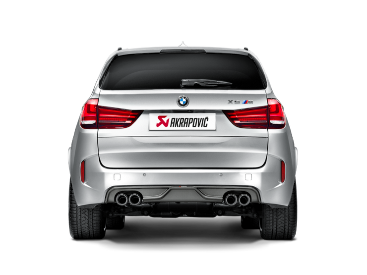 Akrapovic 15-17 BMW X5M (F85) Evolution Line Cat Back (Titanium) w/ Carbon Tips