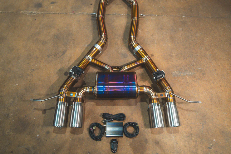 Valvetronic Designs BMW G8x M3 / M4 Valved Sport Exhaust AXLEBACK System (Grade 5 Titanium)