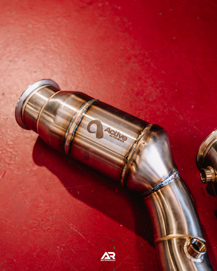 ACTIVE AUTOWERKE 400 CELL CATTED DOWNPIPE: BMW G8X M
