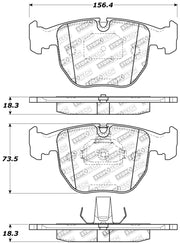 StopTech Performance 00-04 BMW M5 E39 / 00-06 X5 / 03-05 Range Rover HSE Front Brake Pads