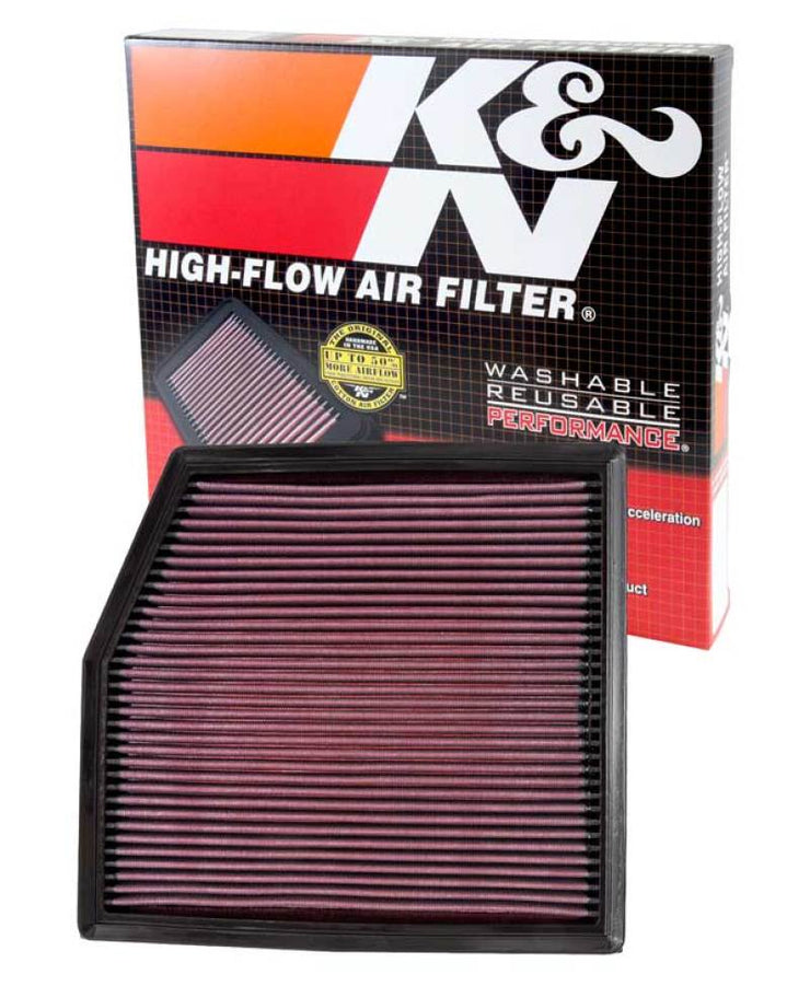 K&N 10-12 BMW 135i/335i/335i XDrive/X1 35i 3.0L L6 (E90) Replacement Air Filter