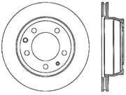 StopTech Power Slot 07-10 Audi Q7 / 03-10 Porsche Cayenne Cryo Right Rear Slotted Rotor