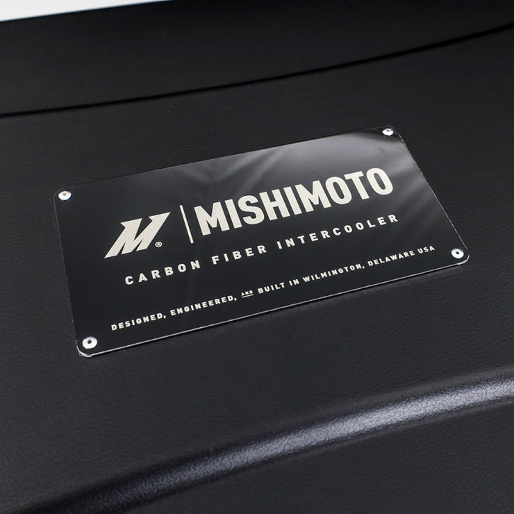 Mishimoto Universal Carbon Fiber Intercooler - Matte Tanks - 450mm Black Core - C-Flow - R V-Band