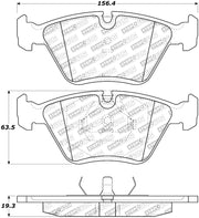 StopTech 95-99 BMW M3 / 01-07 M3 E46 / 89-93 M5 / 98-02 Z3 M series Front Brake Pads