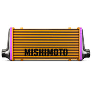 Mishimoto Universal Carbon Fiber Intercooler - Gloss Tanks - 450mm Black Core - C-Flow - BL V-Band