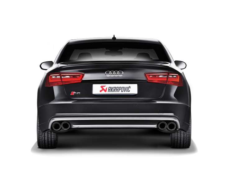 Akrapovic 13-17 Audi S6 Avant/Limousine (C7) Evolution Line Cat Back (Titanium) w/ Carbon Tips