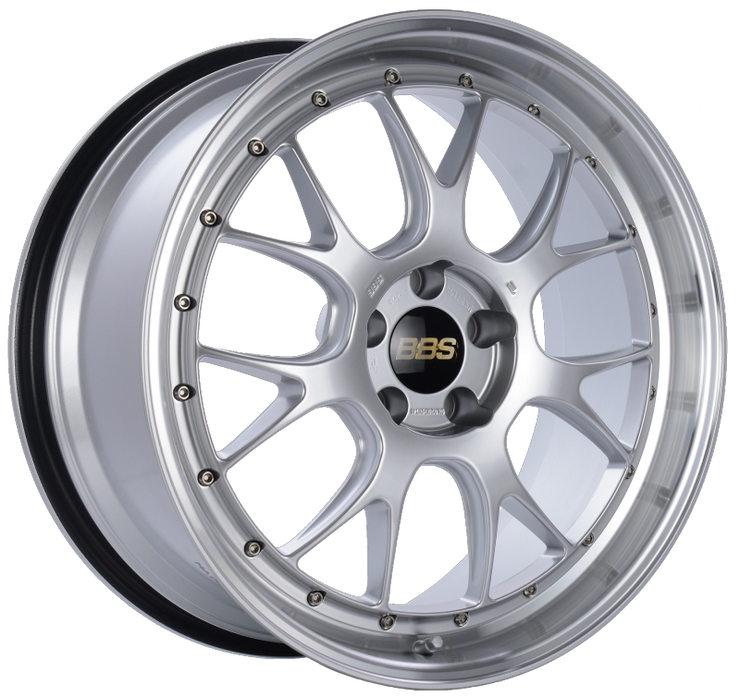 BBS LM-R 20x9.5 5x114.3 ET40 CB66 Diamond Silver Center Diamond Cut Lip Wheel