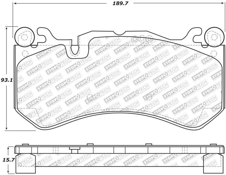 StopTech Street Select 14-18 Audi RS7 Front Brake Pads