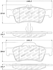 StopTech Street Touring Mercedes Benz Rear Brake Pads