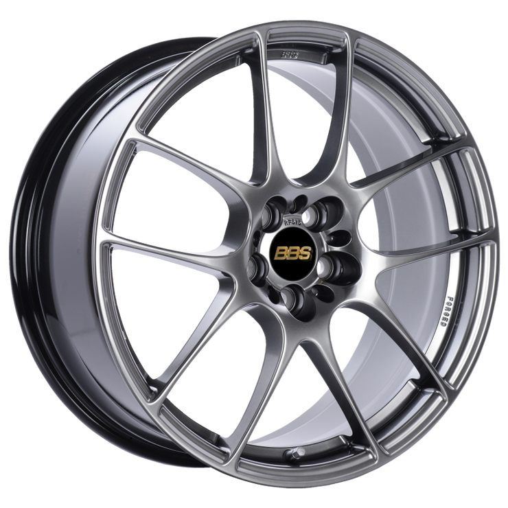 BBS RF 18x8 5x114.3 ET43 Diamond Black Wheel -82mm PFS/Clip Required