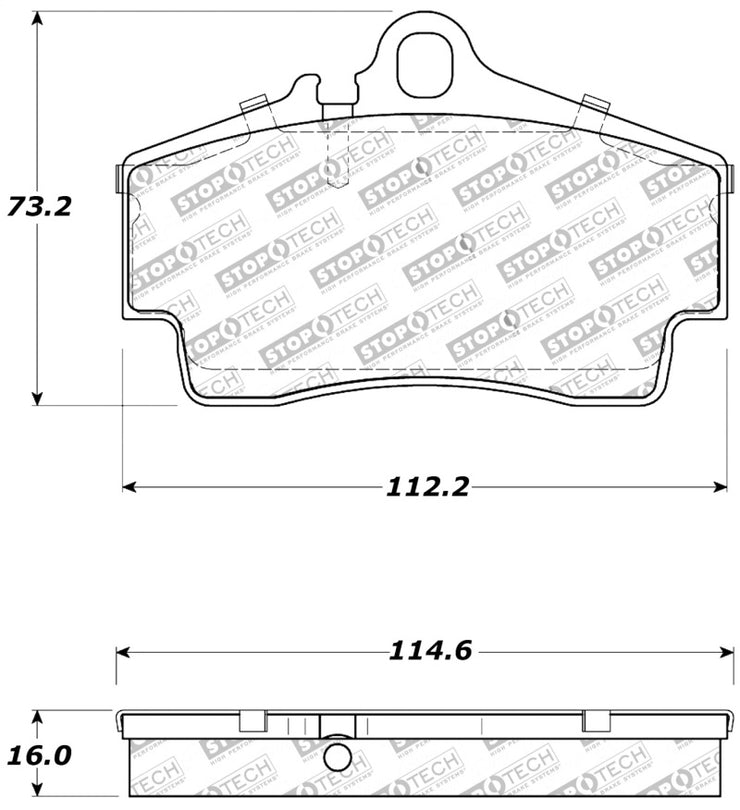 StopTech Performance 97-04 Porsche Boxster / 00-08 Boxster S / 98-08 911 Rear Brake Pads