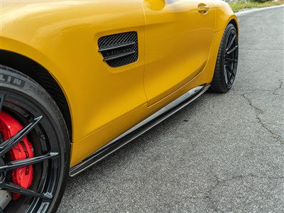 RW Carbon Mercedes C190 GTC GTS GTR RWS CF Side Skirt Extensions