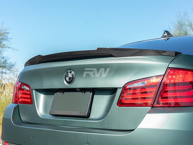 RW Carbon BMW F10 M4 Style Carbon Fiber Trunk Spoiler