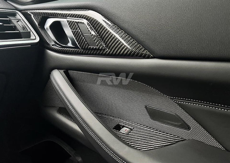 RW Carbon BMW G82 G83 M4 Carbon Fiber Window Switch Panels