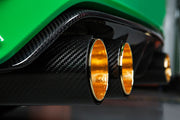 Eisenmann Performance Exhaust System w/Carbon Fiber Signature Gold Inner Tips BMW M2 F87 2016-2021