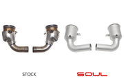 SOUL Sport Cat Converters (PSE Only) - US Models / Non-GPF Equipped vehicles 2020+ Porsche 992 Turbo