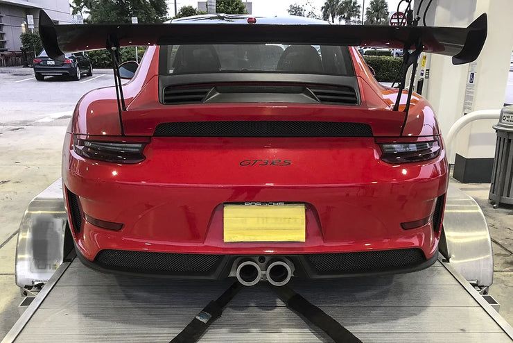 SOUL Bolt-On Resonated Turn Down Exhaust Tips 14-19 Porsche 991.1 / 991.2 GT3