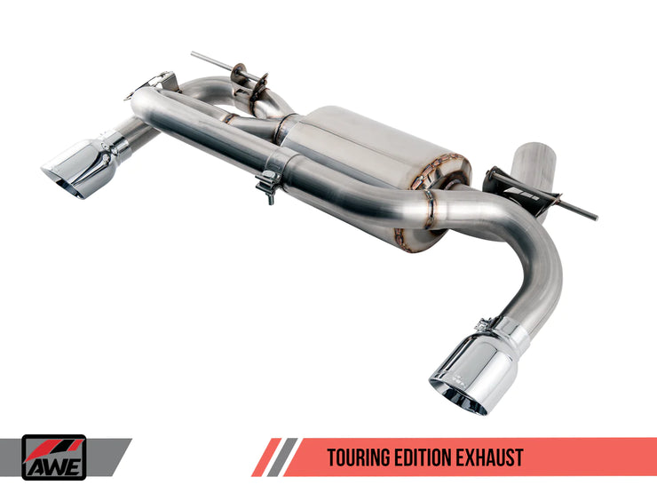 AWE Tuning Touring Edition Axle Back Exhaust w/ 90mm Chrome Silver Tips BMW M235i | M240i Coupe 3.0L Turbo 2017-2022
